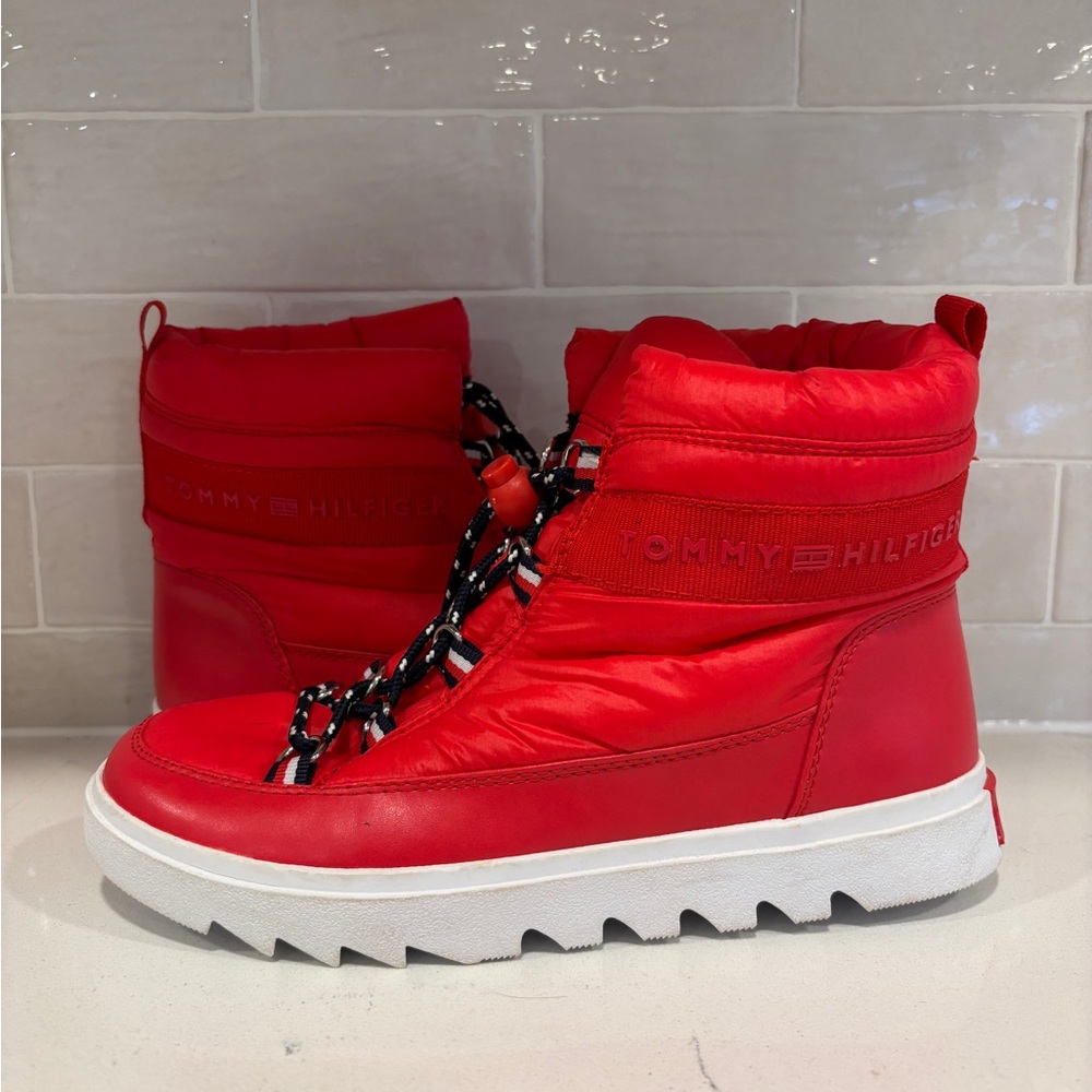 Tommy Hilfiger Red Winter Boots